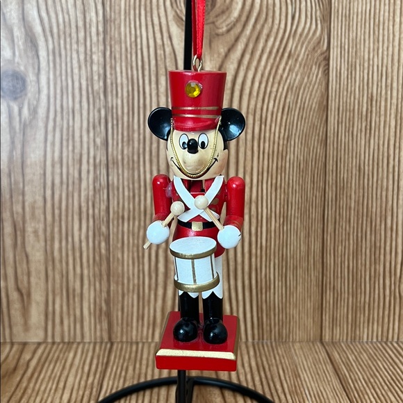 EUC Disney Parks Wooden Mickey Mouse Red Drummer Soldier...